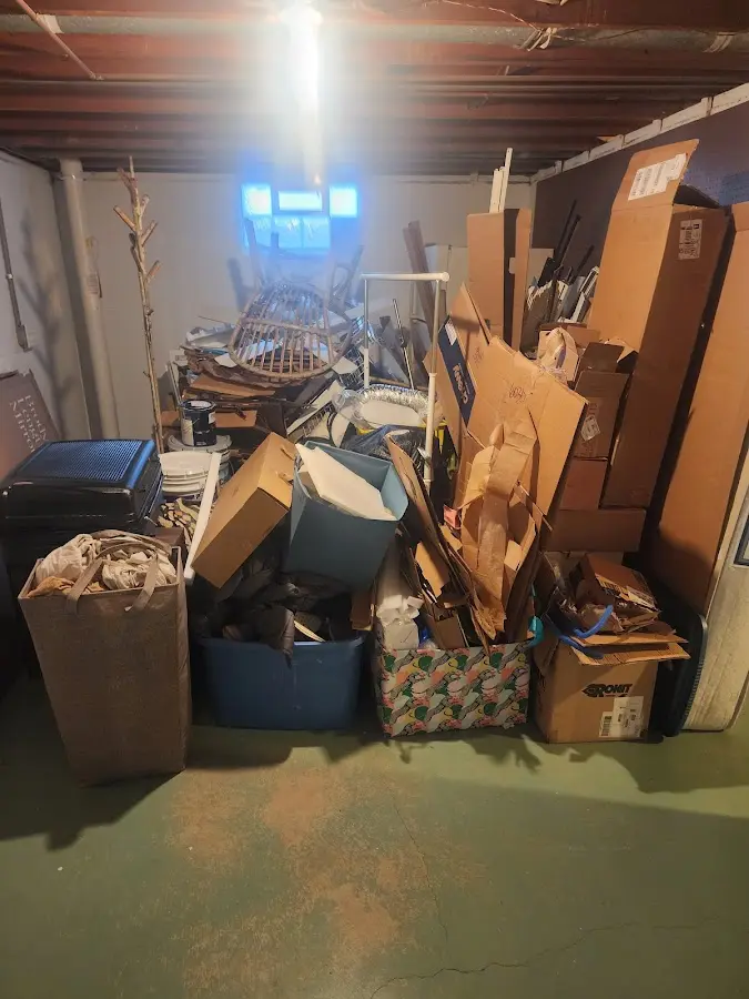 Roll-off dumpster container at job site for Roll Off Dumpster Rental in South Houston